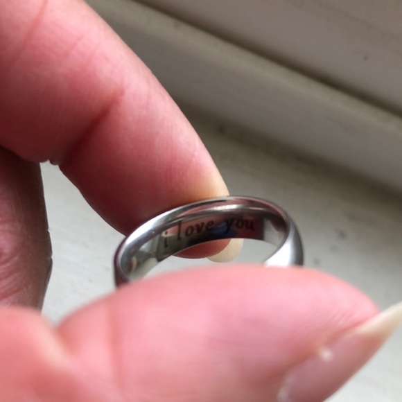 🛑SOLD🛑mom I love you Titanium steel  ring. - Picture 4 of 4